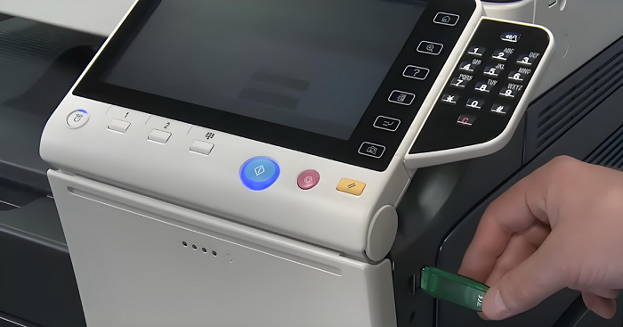 柯美C360i如何开启U盘扫描